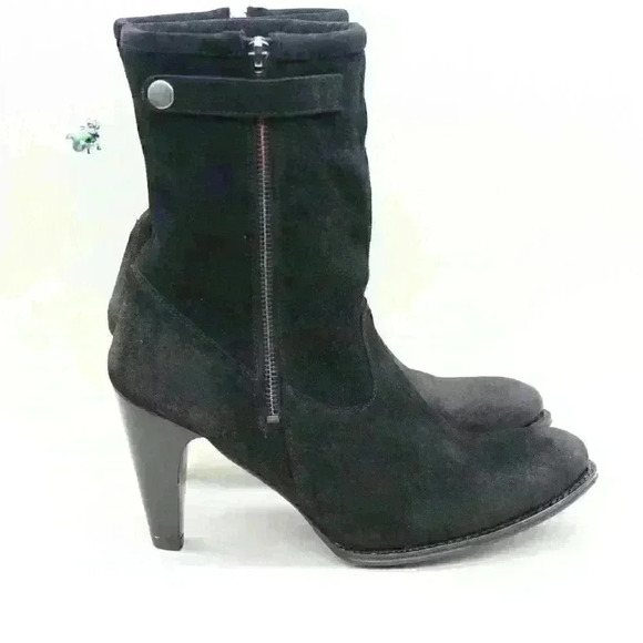 Sendra 10603 Cortez Women's Black Suede Leather With Shearling Boots Size US 10 - Picture 7 of 11